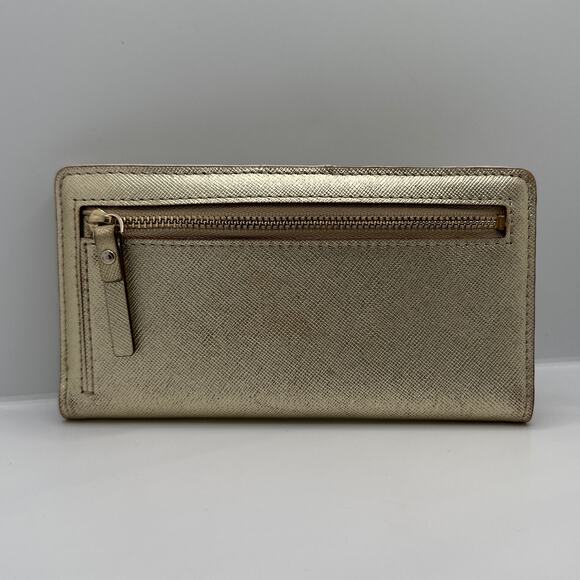 KATE SPADE New York Gold Bifold Wallet - Picture 2 of 9